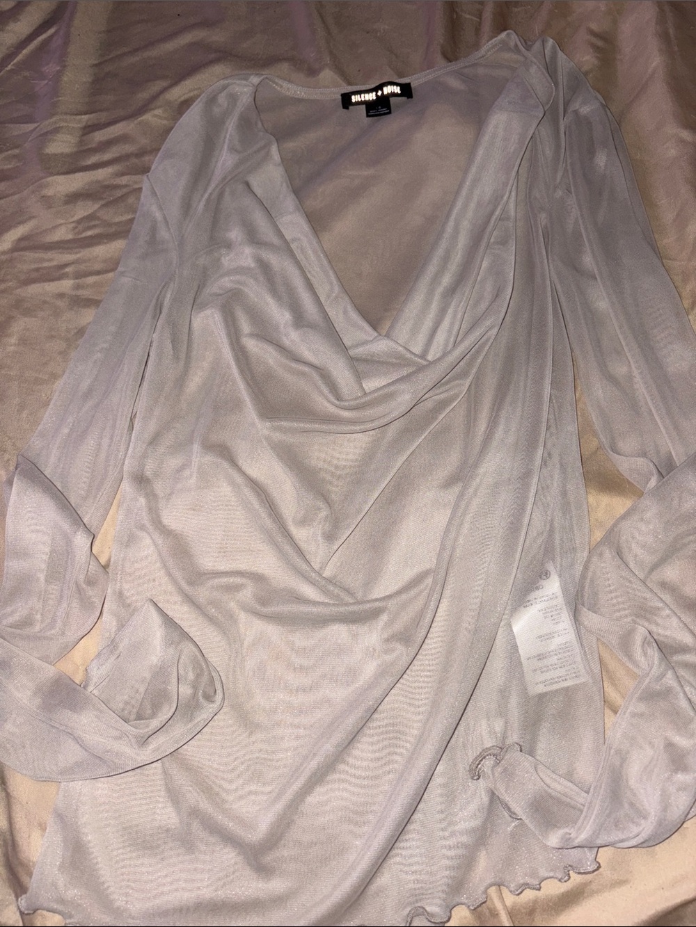 silence + noise Lavender/Purple Slip Top